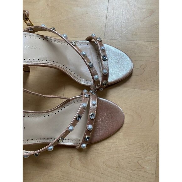 ADRIENNE Vittadini "Glow 2" Strappy Rhinestone Heels Sz 7.5 New - Picture 5 of 7